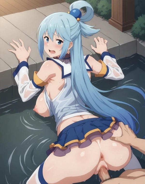 aqua konosuba hentai 13